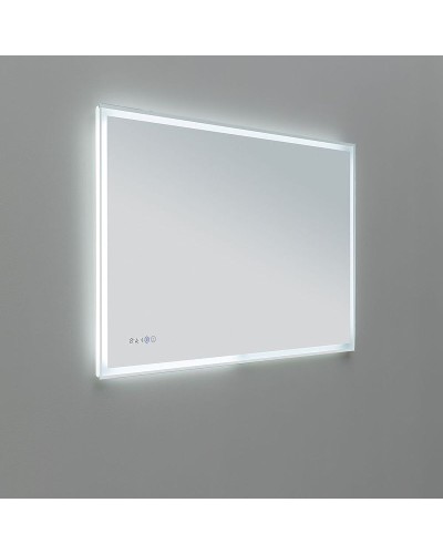 Зеркало Aquanet Оптима 120 288968 с подсветкой Белое матовое с сенсорным выключателем