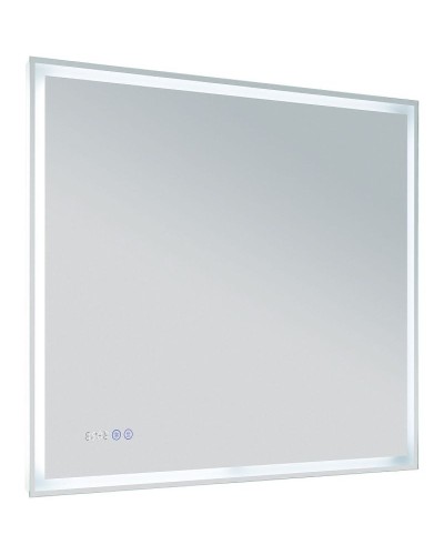 Зеркало Aquanet Оптима 90 288966 с подсветкой Белое матовое с сенсорным выключателем
