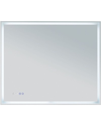 Зеркало Aquanet Оптима 90 288966 с подсветкой Белое матовое с сенсорным выключателем