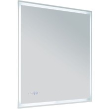 Зеркало Aquanet Оптима 80 288965 с подсветкой Белое матовое с сенсорным выключателем