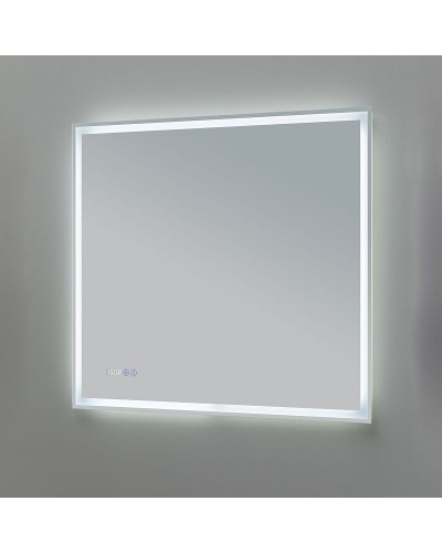 Зеркало Aquanet Оптима 80 288965 с подсветкой Белое матовое с сенсорным выключателем