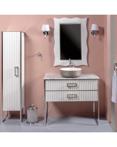 Зеркало Boheme Armadi Art NeoArt Soho 70 561 с подсветкой Белый глянец