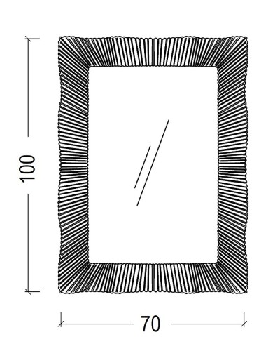 Зеркало Boheme Armadi Art NeoArt Soho 70 561 с подсветкой Белый глянец
