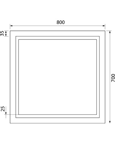 Зеркало Iddis Zodiac 80 ZOD80T0i98 с подсветкой с подогревом Белое