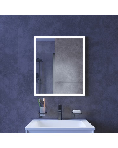 Зеркало Iddis Slide 60 SLI6000i98 с подсветкой с подогревом Черное c сенсорным выключателем и диммером