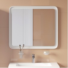 Зеркало Iddis Esper 80 ESP8000i98 с подсветкой Белое матовое c сенсорным выключателем и диммером