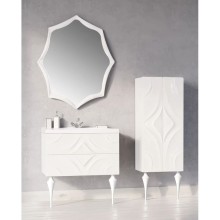 Зеркало 80х100 см белый глянец Marka One Angel У67653