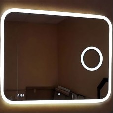 Зеркало Relisan Constance 1200х800 Гл000024356 с подсветкой с сенсорным выключателем, увеличением и часами