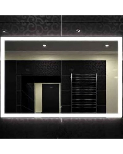 Зеркало Relisan Ivanka 1200х800 Гл000024361 с подсветкой с сенсорным выключателем, увеличением и часами