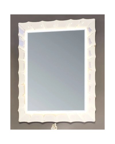 Зеркало 66х85 см белый глянец Marka One Lumier У72505