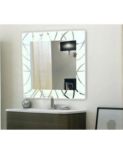 Зеркало Relisan Viva 770х770 Гл000024349 с подсветкой с сенсорным выключателем