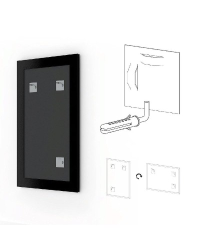 Зеркало Evoform Definite 81х61 BY 3162 Чеканка белая
