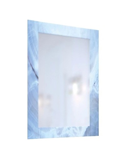 Зеркало 60х80 см голубой мрамор Marka One Glass У73245