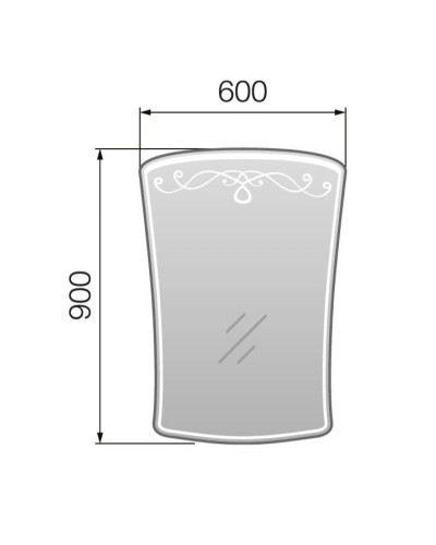 Зеркало 60х90 см Marka One Classic 1 У52203