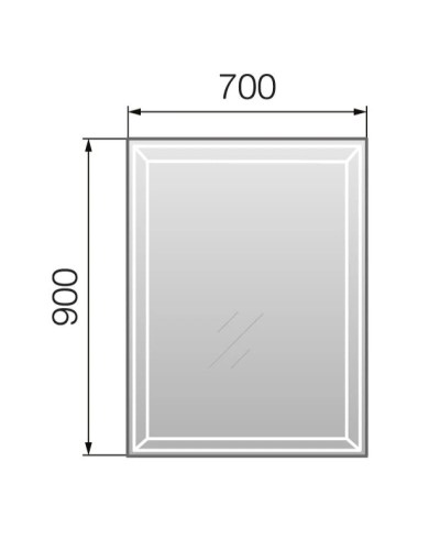 Зеркало 70х90 см Marka One Classic 2 У52205