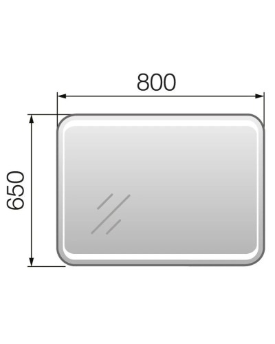 Зеркало 80х65 см Marka One Eco У52208