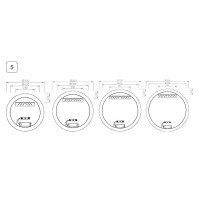 Зеркало Ravak Luna 50 X000001577 с подсветкой круглое