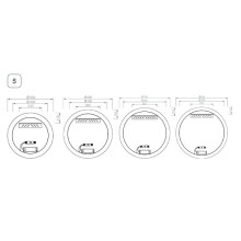 Зеркало Ravak Luna 70 X000001579 с подсветкой круглое