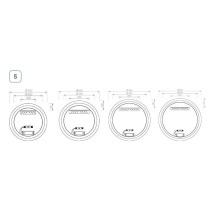 Зеркало Ravak Orbit 80 X000001576 с подсветкой круглое