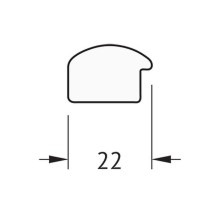 Зеркало Evoform Definite 128х68 BY 0741 в багетной раме - Махагон 22 мм