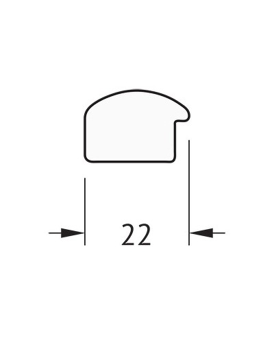 Зеркало Evoform Definite 128х68 BY 0741 в багетной раме - Махагон 22 мм