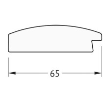 Зеркало Evoform Definite 106х56 BY 1059 в багетной раме - Орех 65 мм