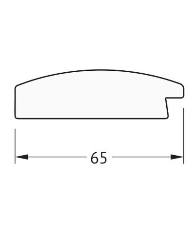 Зеркало Evoform Definite 106х56 BY 1059 в багетной раме - Орех 65 мм
