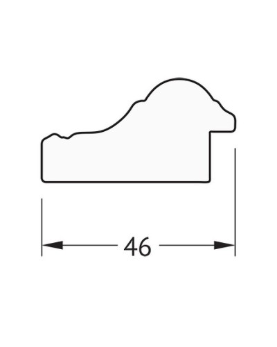 Зеркало Evoform Definite 132х72 BY 1097 в багетной раме - Бусы золотые 46 мм