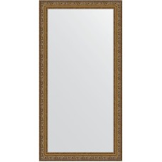 Зеркало Evoform Definite 104х54 BY 3071 в багетной раме - Виньетка состаренное золото 56 мм