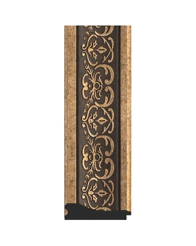 Зеркало Evoform Definite 123х73 BY 3224 в багетной раме - Вензель серебряный 101 мм