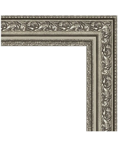 Зеркало Evoform Definite 104х54 BY 3072 в багетной раме - Виньетка состаренное серебро 56 мм