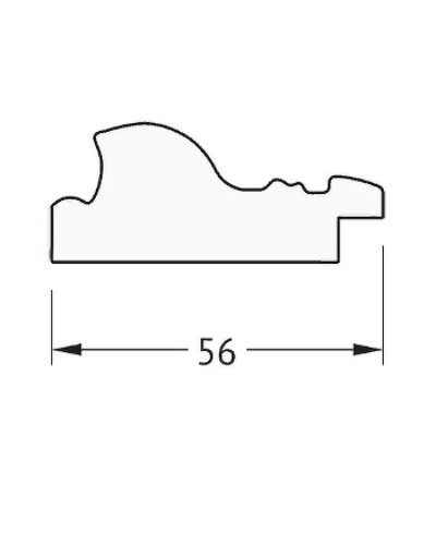 Зеркало Evoform Definite 104х54 BY 3072 в багетной раме - Виньетка состаренное серебро 56 мм
