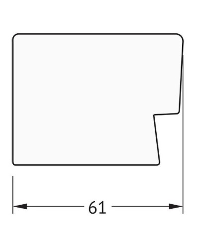 Зеркало Evoform Definite 104х54 BY 3076 в багетной раме - Алюминий 61 мм