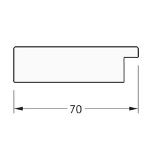 Зеркало Evoform Definite 116х66 BY 3211 в багетной раме - Соты алюминий 70 мм