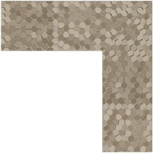 Зеркало Evoform Definite 116х66 BY 3212 в багетной раме - Соты титан 70 мм