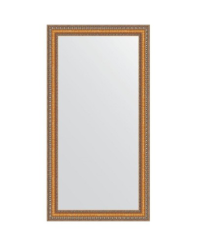 Зеркало Evoform Definite 105х55 BY 3074 в багетной раме - Золотые бусы на бронзе 60 мм