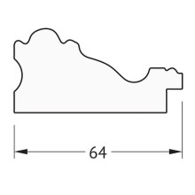 Зеркало Evoform Definite 105х55 BY 3077 в багетной раме - Версаль кракелюр 64 мм