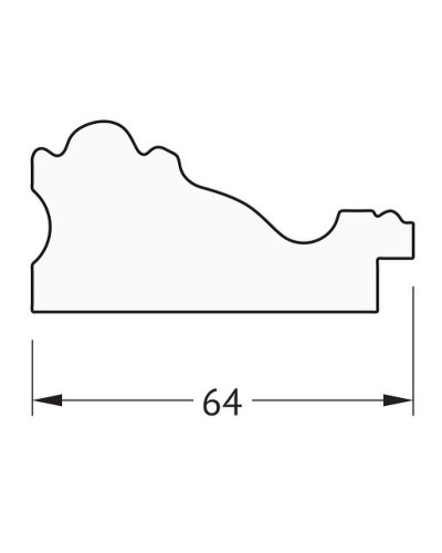 Зеркало Evoform Definite 105х55 BY 3077 в багетной раме - Версаль кракелюр 64 мм