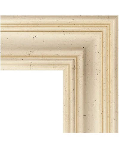 Зеркало Evoform Definite 122х72 BY 3220 в багетной раме - Травленое серебро 99 мм