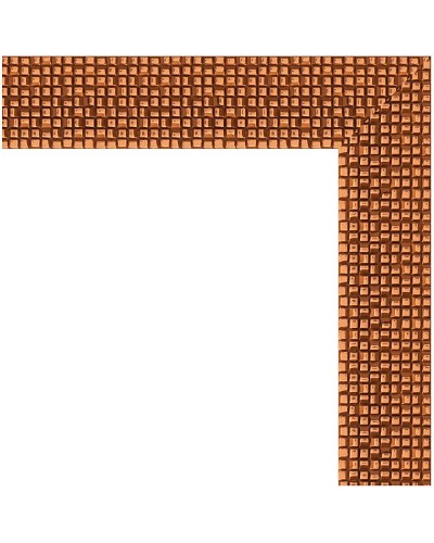 Зеркало Evoform Definite 131х71 BY 3291 в багетной раме - Мозаика медь 46 мм