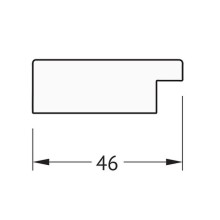 Зеркало Evoform Definite 131х71 BY 3293 в багетной раме - Серебряный дождь 46 мм