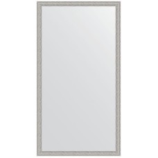 Зеркало Evoform Definite 131х71 BY 3294 в багетной раме - Волна алюминий 46 мм