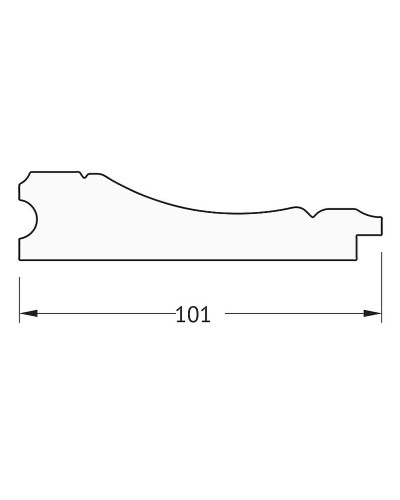 Зеркало Evoform Definite 103х83 BY 3288 в багетной раме - Вензель серебряный 101 мм