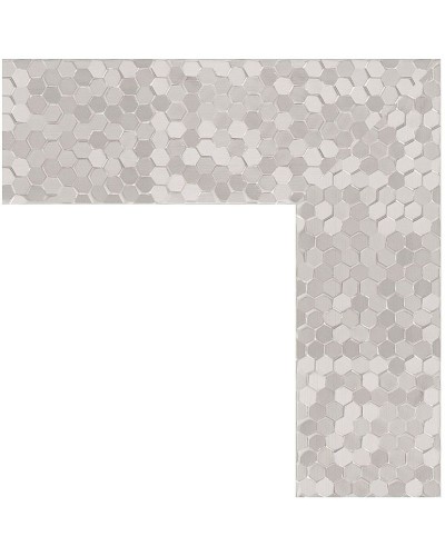 Зеркало Evoform Definite 106х56 BY 3083 в багетной раме - Соты алюминий 70 мм