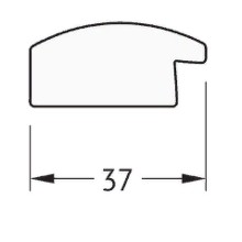 Зеркало Evoform Definite 100х50 BY 0696 в багетной раме - Состаренное серебро 37 мм