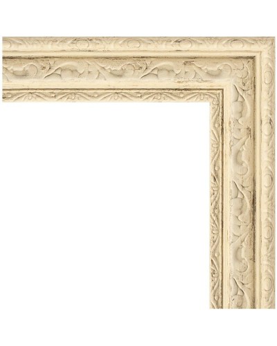 Зеркало Evoform Definite 103х53 BY 1055 в багетной раме - Слоновая кость 51 мм