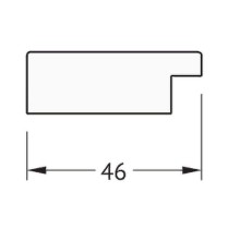 Зеркало Evoform Definite 101х51 BY 3069 в багетной раме - Серебряный дождь 46 мм