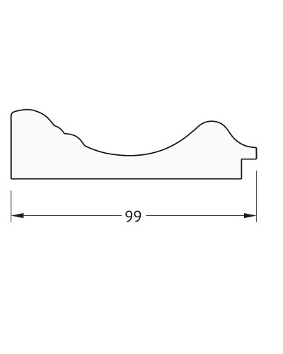 Зеркало Evoform Definite 102х82 BY 3284 в багетной раме - Травленое серебро 99 мм