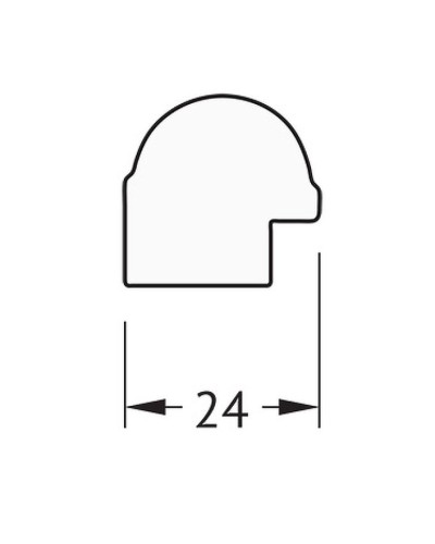 Зеркало Evoform Definite 137х47 BY 0712 в багетной раме - Золотой бамбук 24 мм