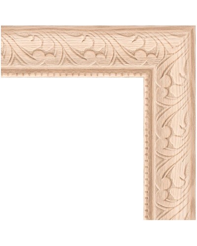 Зеркало Evoform Definite 134х74 BY 1101 в багетной раме - Беленый дуб 57 мм